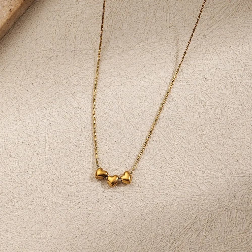Cadena Fina Mini Corazones